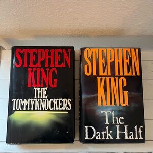 Lot of 2 Vintage Stephen King Books The Dark Half Tommyknockers First Edition